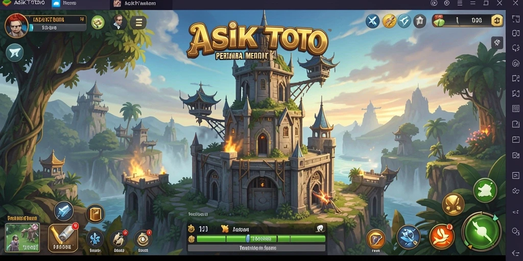 Screenshot gameplay ASIKTOTO menampilkan strategi Tower Defense yang mendebarkan.