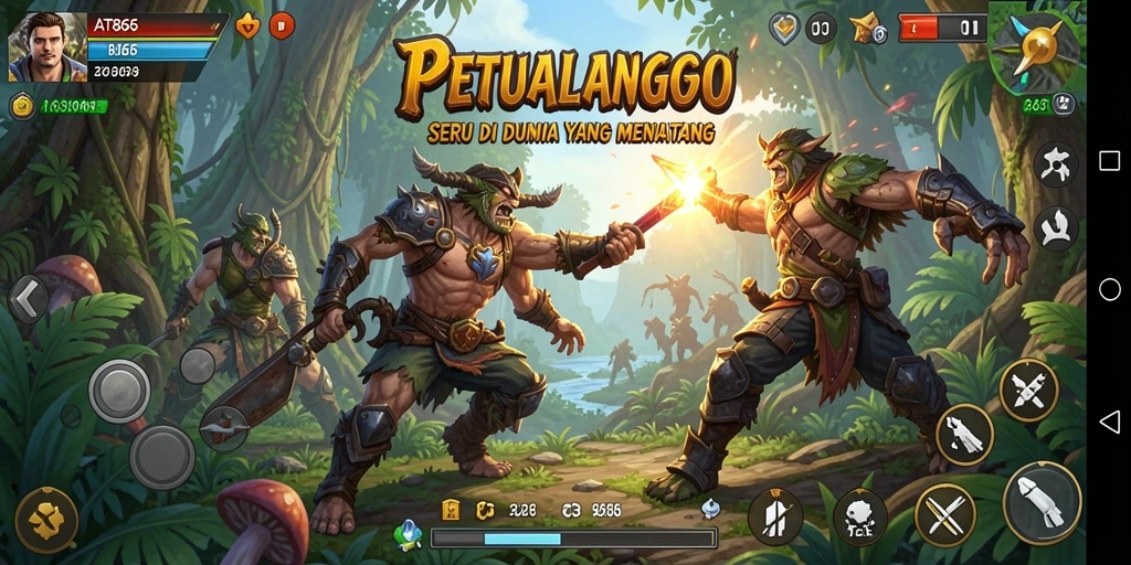 Tampilan gameplay yang mendebarkan di dalam AT866.