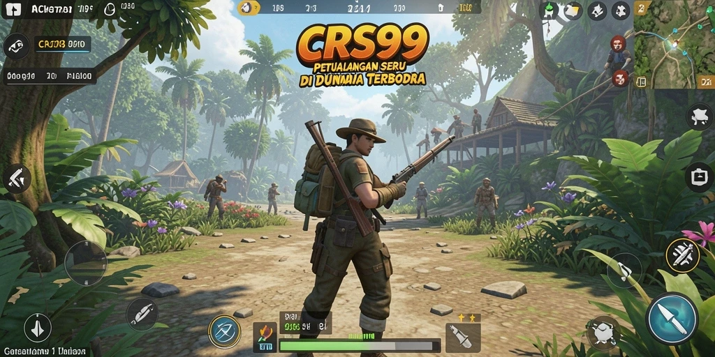Tampilan gameplay dari CRS99 yang menakjubkan dengan dunia terbuka.