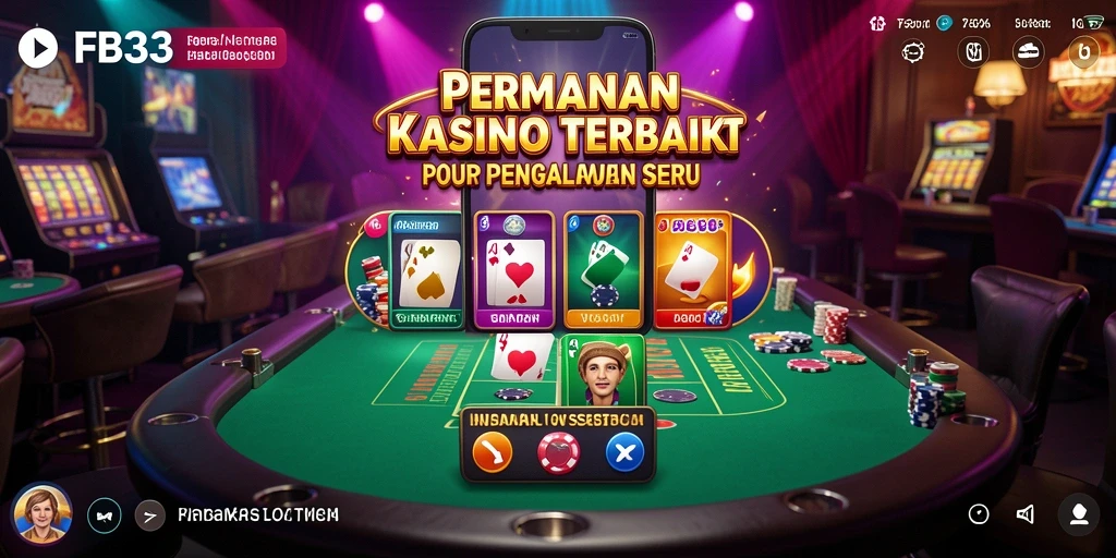Screenshot permainan FB333 menampilkan grafis Kasino yang menarik.