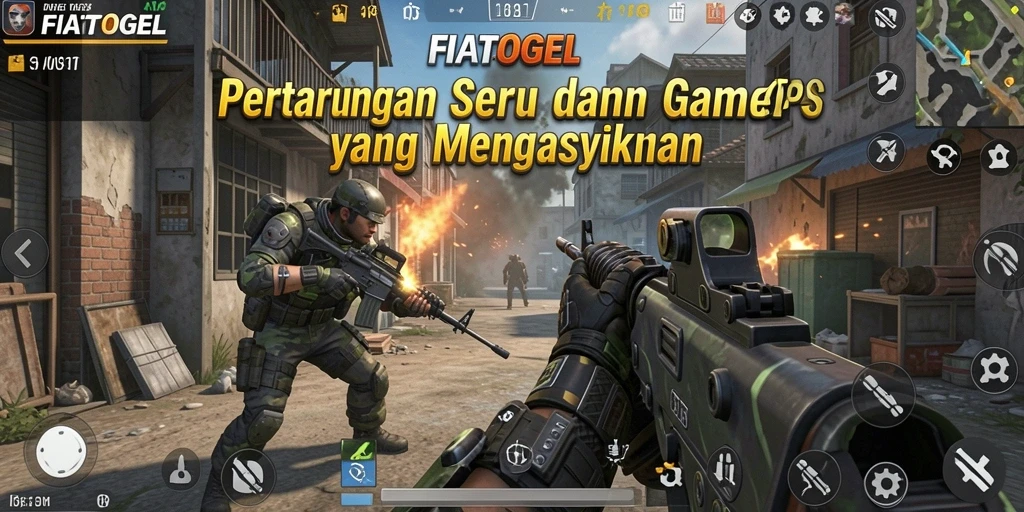 Tangkapan layar gameplay yang intens dan penuh aksi dari FIATOGEL.
