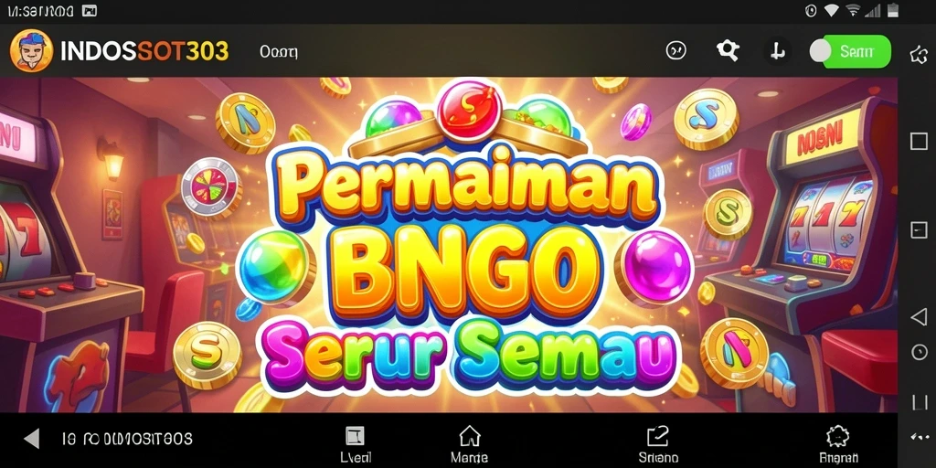 Tampilan seru dari gameplay Bingo di INDOSLOT303.