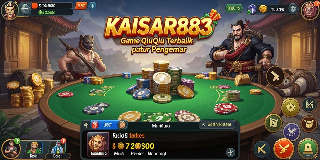 Tampilan gameplay QiuQiu di KAISAR888 yang menarik.