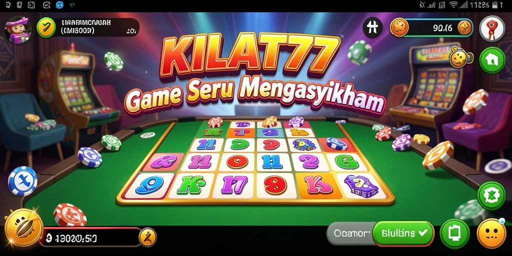 Menampilkan gameplay KILAT77 dengan suasana Bingo yang seru.