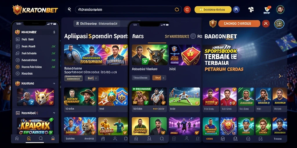 Tampilan gameplay KRATONBET dengan antarmuka sportsbook yang menarik.