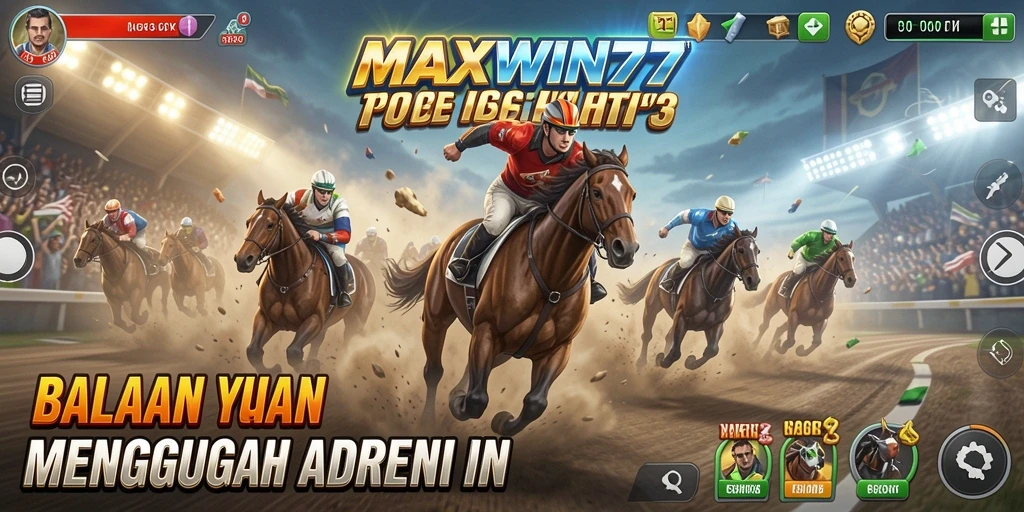 Tampilan gameplay balapan yang mengesankan dan adrenalin tinggi.