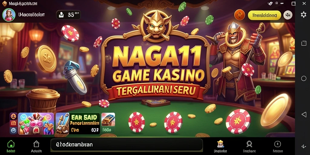 Screenshot gameplay NAGA11 menampilkan aksi seru dalam permainan Kasino.