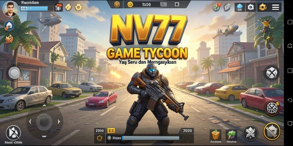Tampilan gameplay NV77 yang menarik dan penuh strategi.