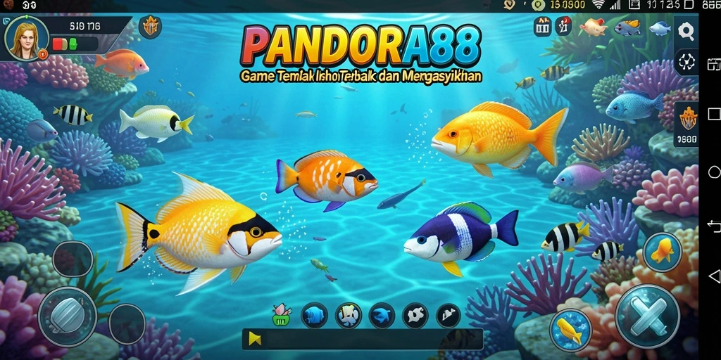 Tampilan gameplay PANDORA88 yang seru saat menembak ikan.
