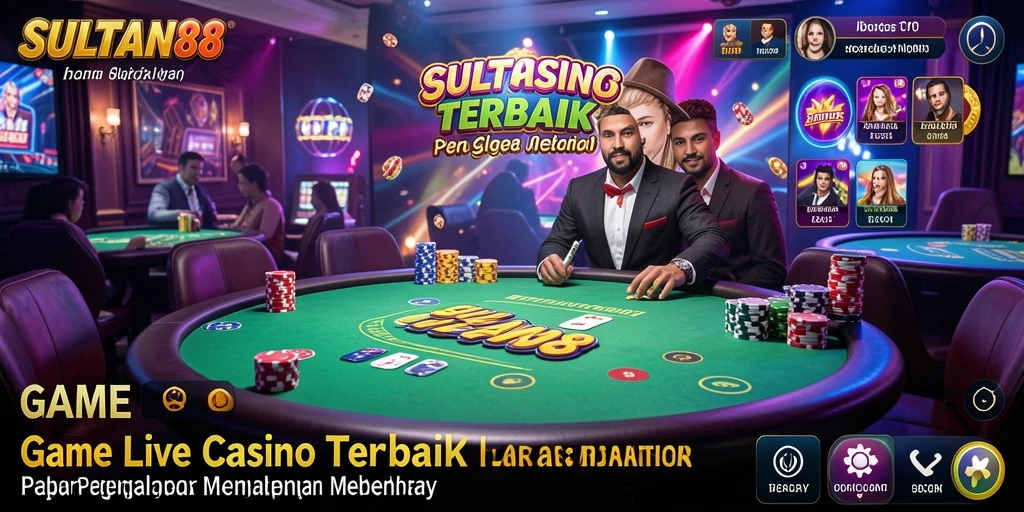 Tampilan gameplay Live Casino SULTAN88 yang menegangkan dan interaktif.