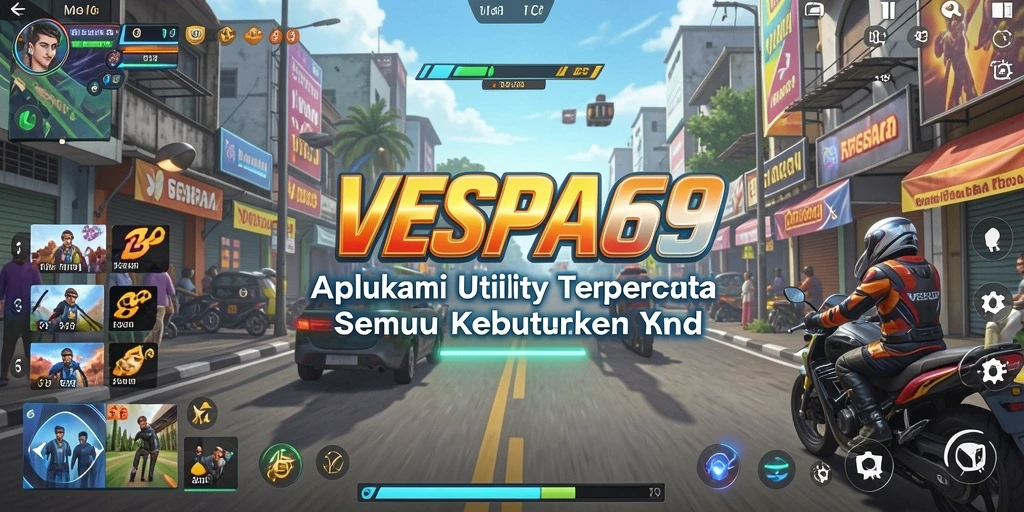 Tampilan antarmuka VESPA69 dalam pengelolaan aplikasi dan baterai.