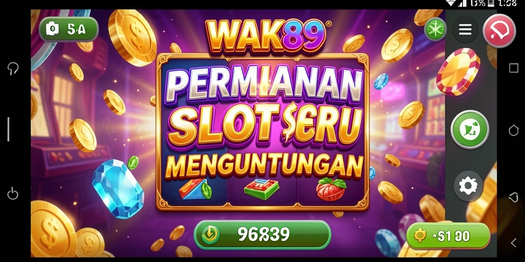 Tampilan menakjubkan dari gameplay slot WAK89 yang mengasyikkan.